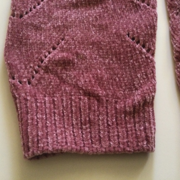 Velvet Heart Pink Chenille Pointelle Sweater Size S NWT, Very Soft and C… - Picture 10 of 14